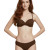 Biquini Conjunto Top Meia Taça Calcinha Plus Franzida Marrom
