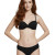 Biquini Conjunto Top Meia Taça Calcinha Plus Franzida Preto
