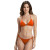 Biquíni Cortininha Fio Dental com Detalhe de Estrela Laranja