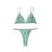 Biquíni Conjunto Tanga Fio Dental com Ajuste + Top Triângulo com Fecho Biquíni Conjunto Tanga Fio Dental com Ajuste + Top Triângulo com Fecho