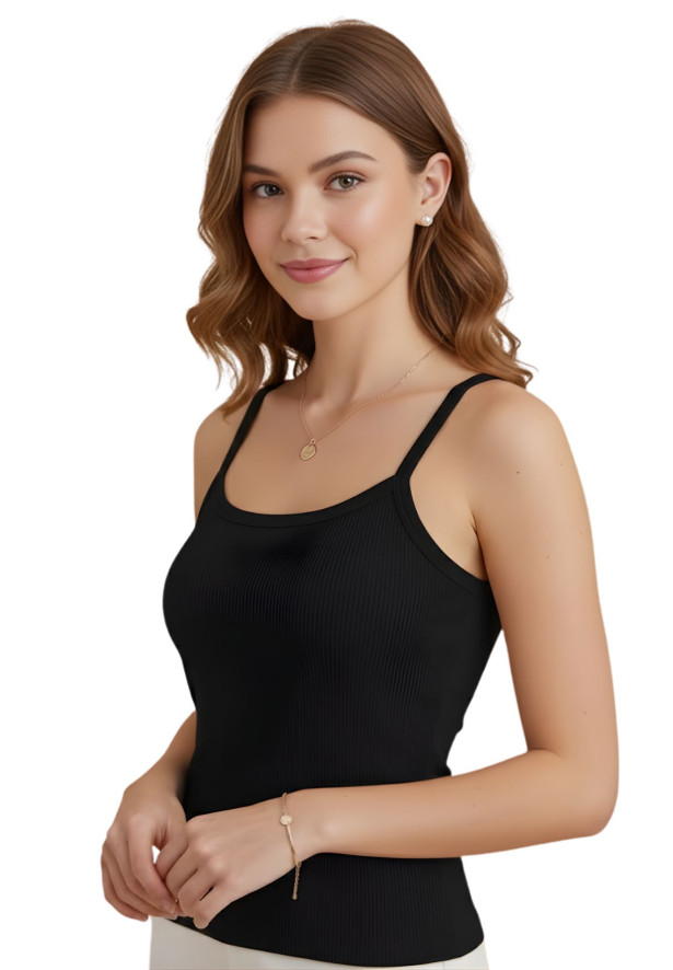 Blusa Regata Feminina Canelada Estilo Casual Blusa Regata Feminina Canelada Estilo Casual