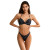 Biquíni Conjunto Top Torcido com Bojo e Calcinha Estampada Poa Poa