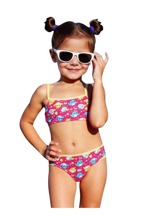 Biquíni Infantil Estampado – Moda Praia Menina Verão