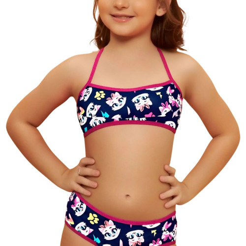 Conjunto de Biquini Infantil Gatinha