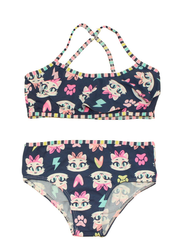 Conjunto de Biquini Infantil Gatinha