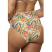 Calcinha hot pants estampa araras tropical