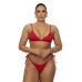 Top fixo com regulador canelado vermelho