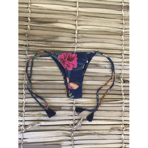 Calcinha ripple detalhe floral