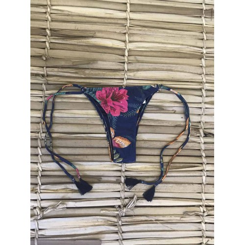 Calcinha ripple detalhe floral